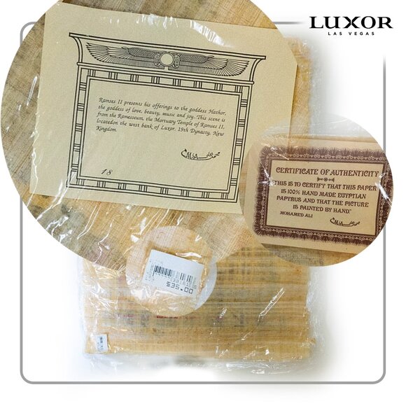 Luxor Las Vegas Papyrus Art (2 pieces) - Picture 3 of 6